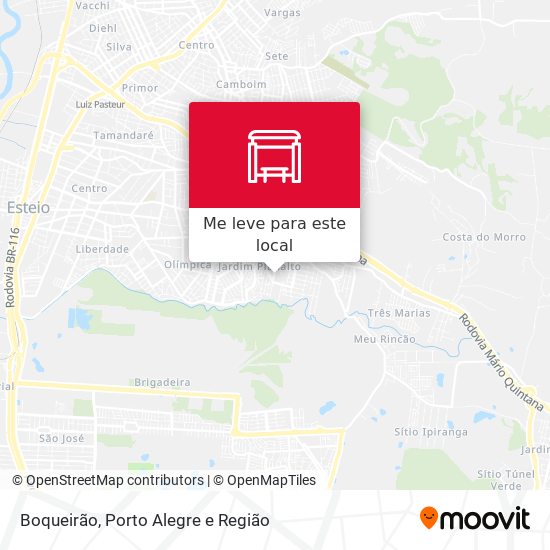 Boqueirão mapa