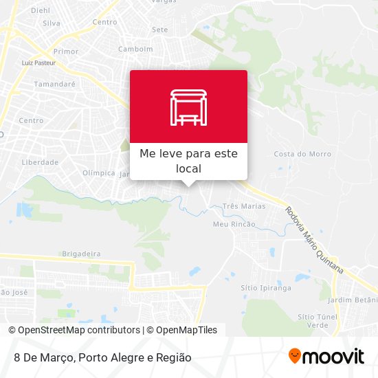 8 De Março mapa