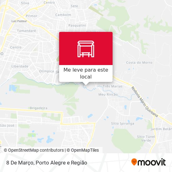 8 De Março mapa