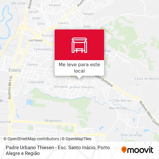 Padre Urbano Thiesen - Esc. Santo Inácio mapa