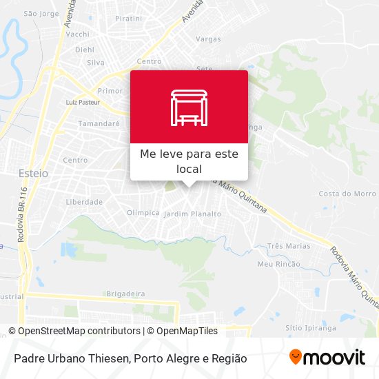 Padre Urbano Thiesen mapa