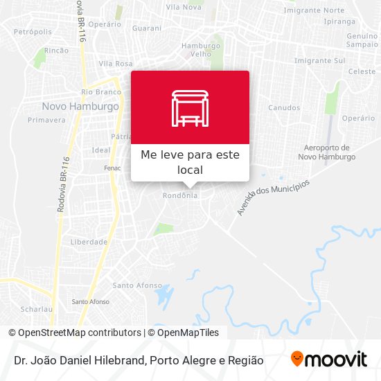 Dr. João Daniel Hilebrand mapa