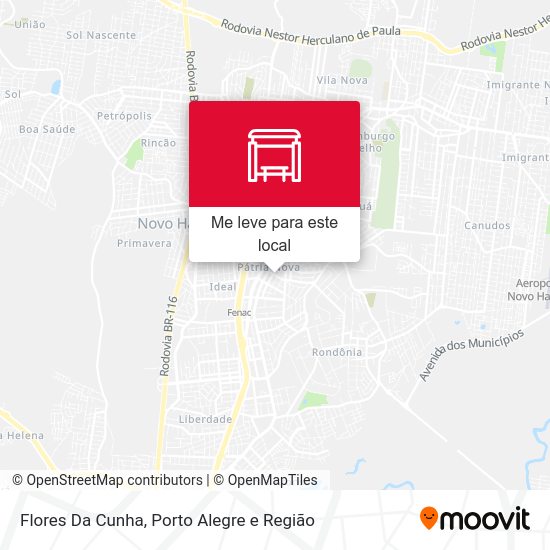 Flores Da Cunha mapa