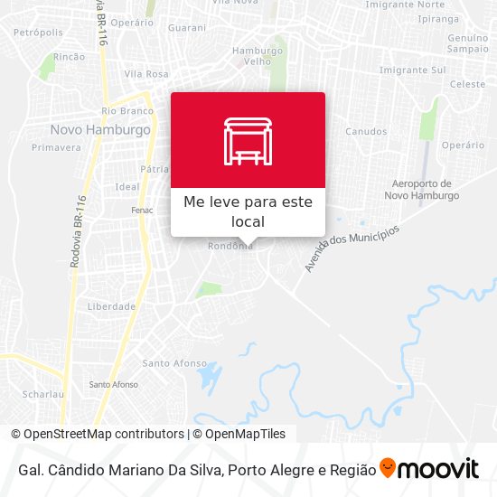 Gal. Cândido Mariano Da Silva mapa