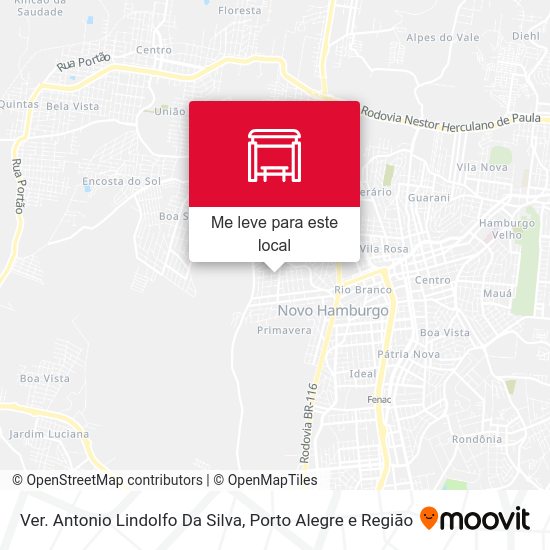 Ver. Antonio Lindolfo Da Silva mapa