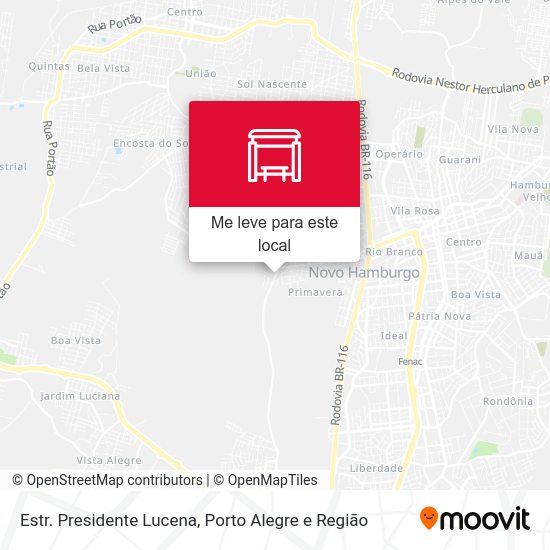 Estr. Presidente Lucena mapa