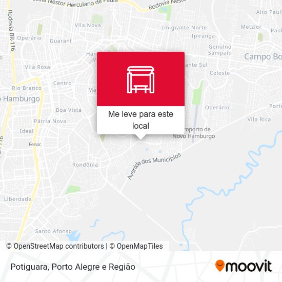 Potiguara mapa