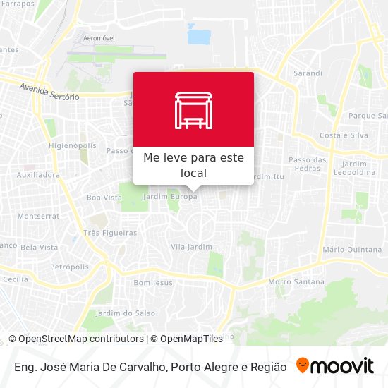 Eng. José Maria De Carvalho mapa