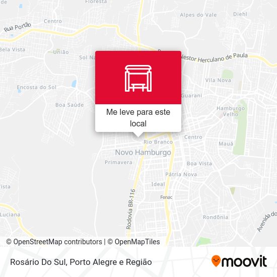 Rosário Do Sul mapa