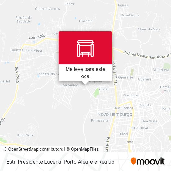 Estr. Presidente Lucena mapa