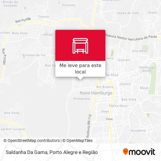 Saldanha Da Gama mapa
