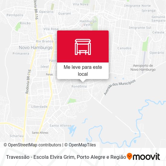 Travessão - Escola Elvira Grim mapa