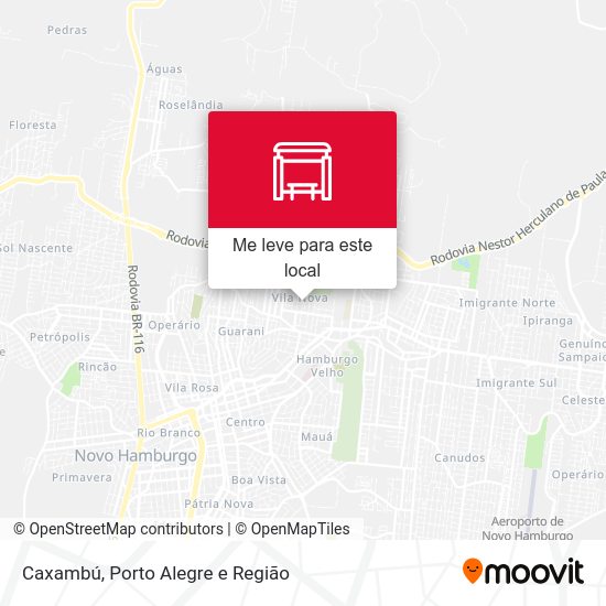 Caxambú mapa