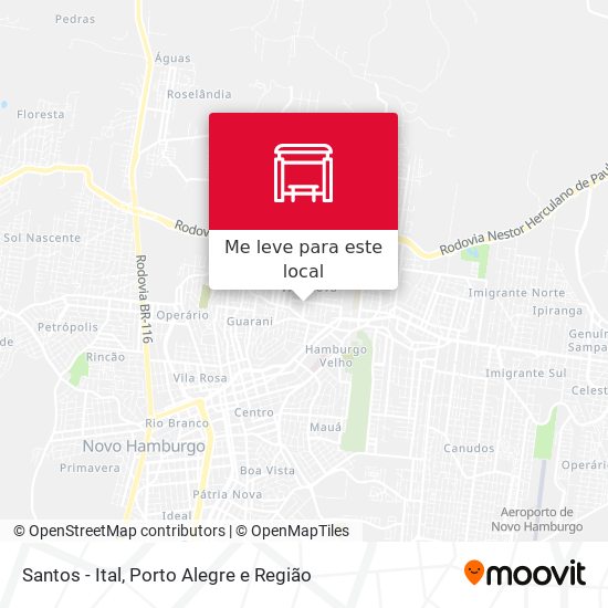 Santos - Ital mapa