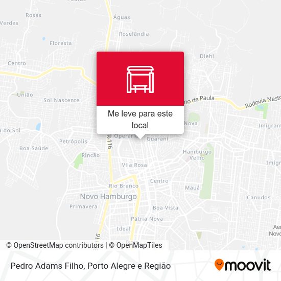 Pedro Adams Filho mapa