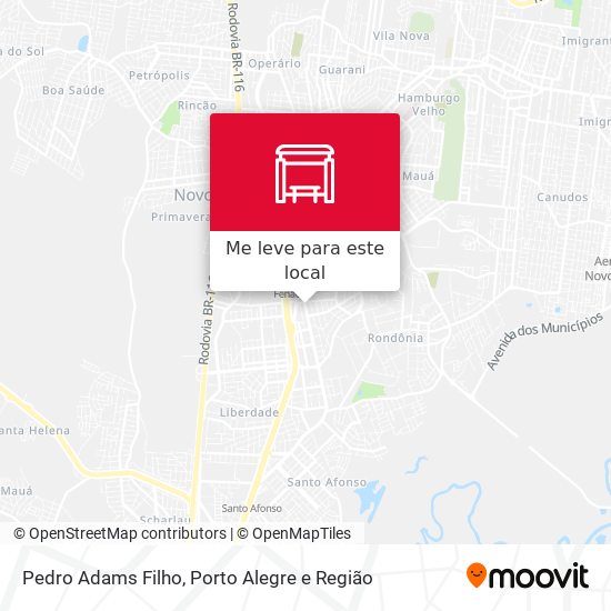 Pedro Adams Filho mapa