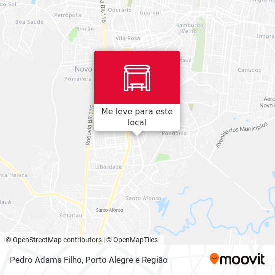 Pedro Adams Filho mapa