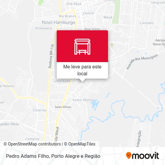Pedro Adams Filho mapa