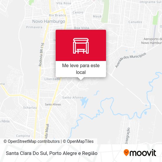 Santa Clara Do Sul mapa