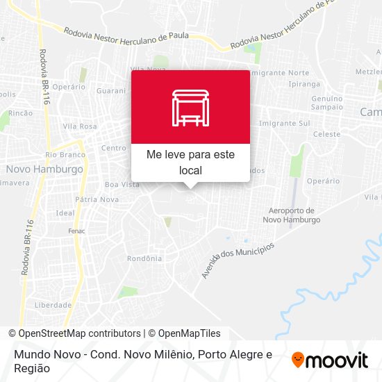 Mundo Novo - Cond. Novo Milênio mapa