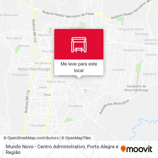Mundo Novo - Centro Administrativo mapa