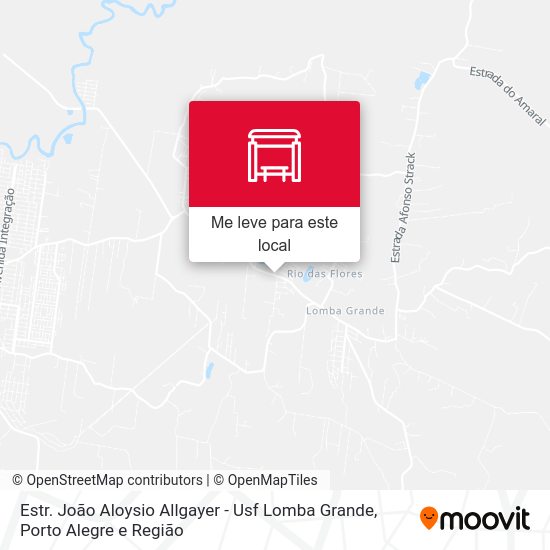 Estr. João Aloysio Allgayer - Usf Lomba Grande mapa