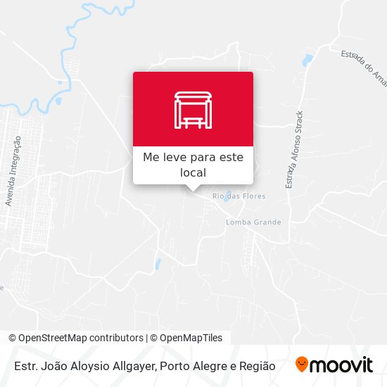 Estr. João Aloysio Allgayer mapa