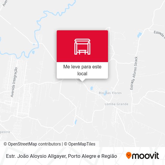 Estr. João Aloysio Allgayer mapa