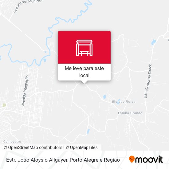 Estr. João Aloysio Allgayer mapa