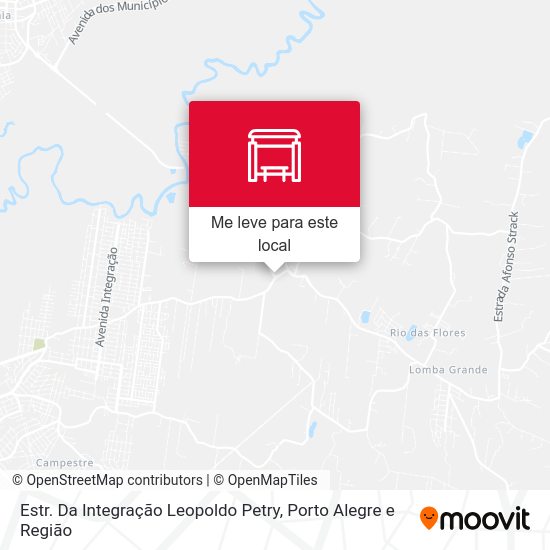 Estr. Da Integração Leopoldo Petry mapa