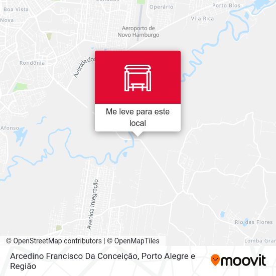 Arcedino Francisco Da Conceição mapa