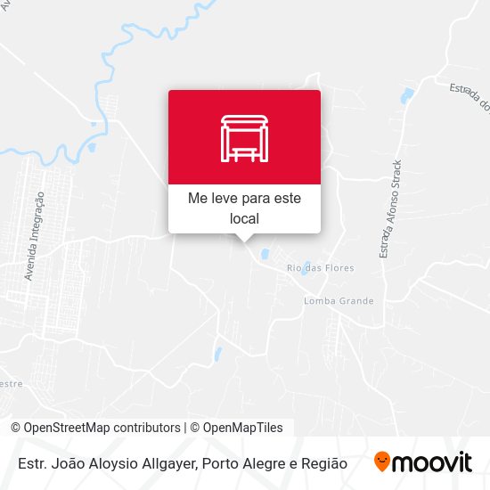 Estr. João Aloysio Allgayer mapa