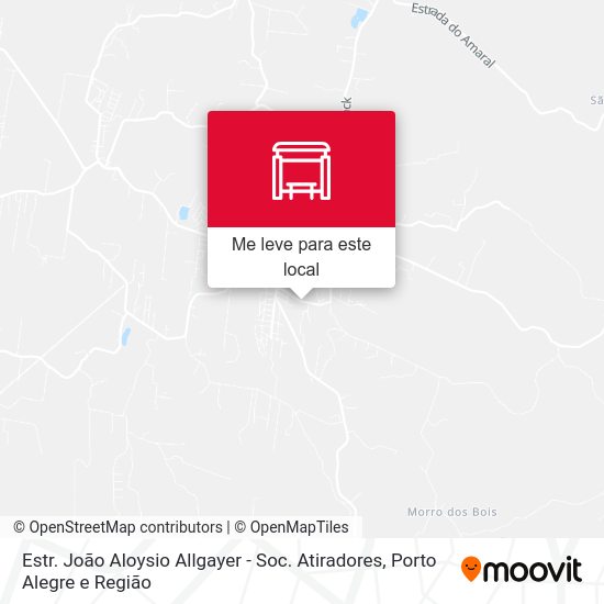 Estr. João Aloysio Allgayer - Soc. Atiradores mapa