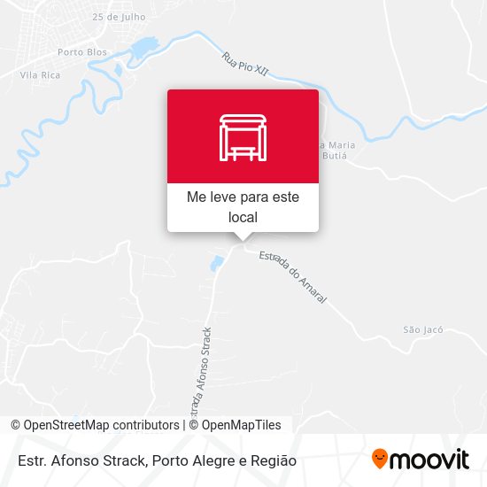 Estr. Afonso Strack mapa