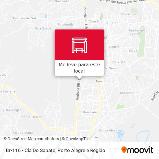 Br-116 - Cia Do Sapato mapa