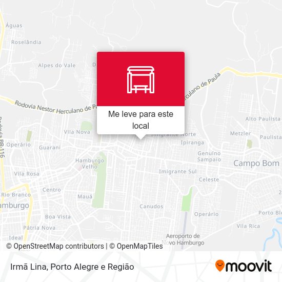 Irmã Lina mapa
