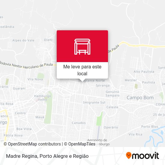Madre Regina mapa