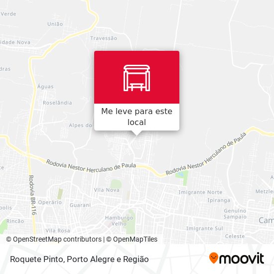 Roquete Pinto mapa