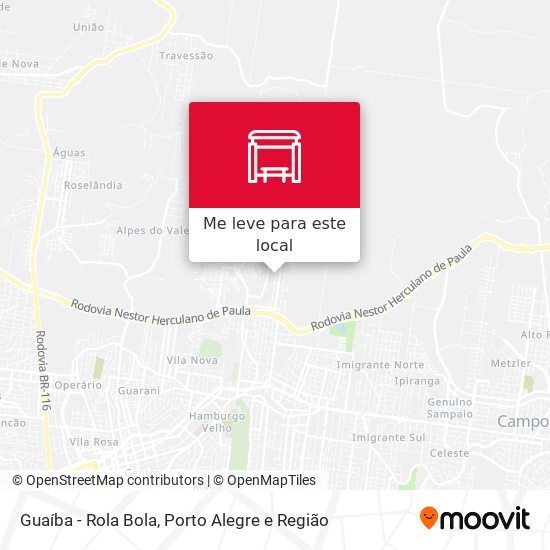 Guaíba - Rola Bola mapa