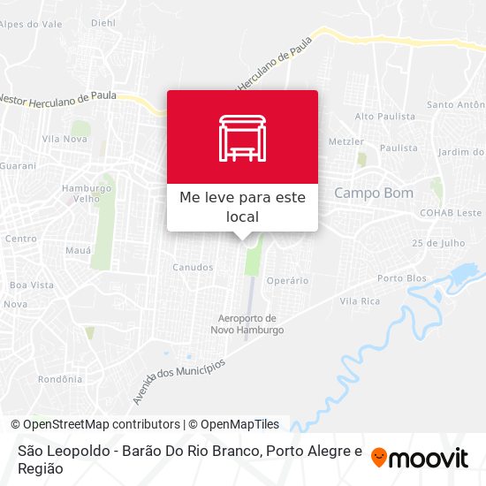 São Leopoldo - Barão Do Rio Branco mapa