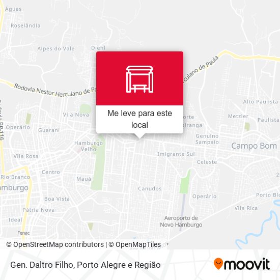 Gen. Daltro Filho mapa