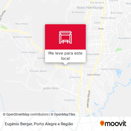 Eugênio Berger mapa