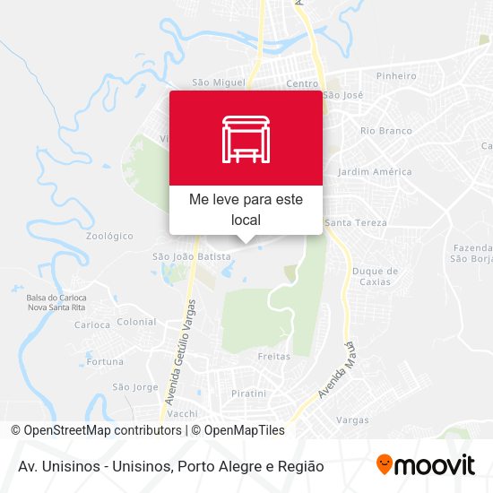 Av. Unisinos - Unisinos mapa