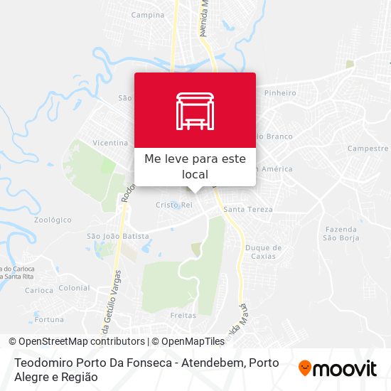 Teodomiro Porto Da Fonseca - Atendebem mapa
