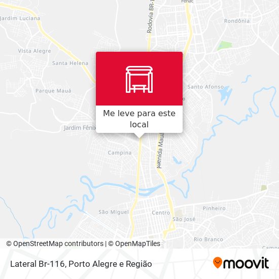 Lateral Br-116 mapa