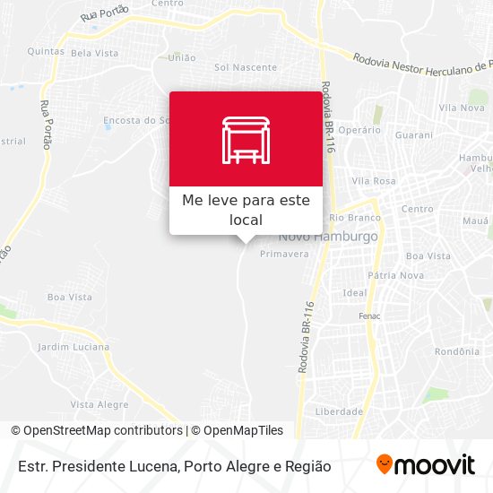 Estr. Presidente Lucena mapa