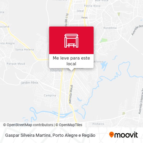 Gaspar Silveira Martins mapa