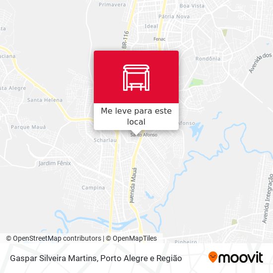 Gaspar Silveira Martins mapa