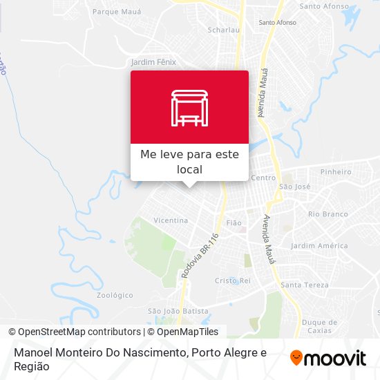 Manoel Monteiro Do Nascimento mapa