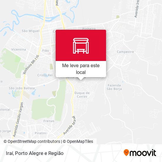 Iraí mapa